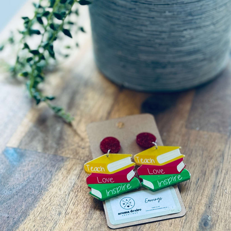 Teach, love and inspire - Earrings