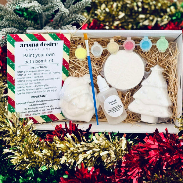 Paint your own Christmas Bath Bomb - Gift Set