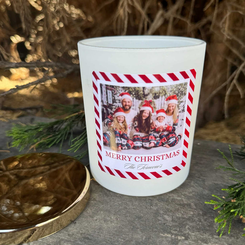 Personalised Photo Christmas Candle