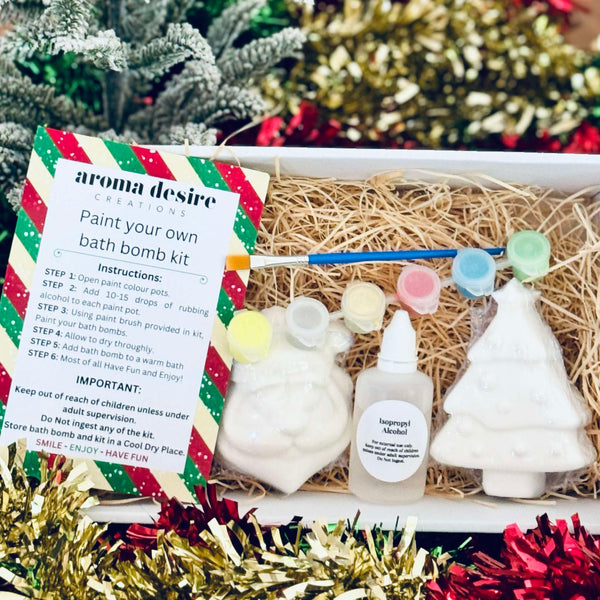 Paint your own Christmas Bath Bomb - Gift Set