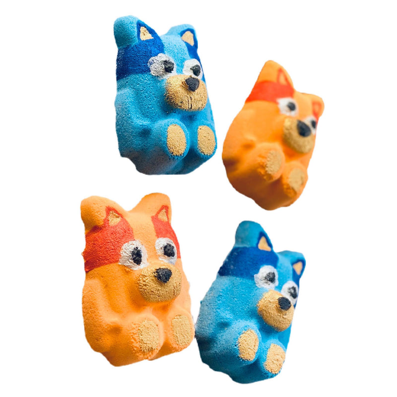 Blue + Orange Dog Bath Bomb Duo Pack