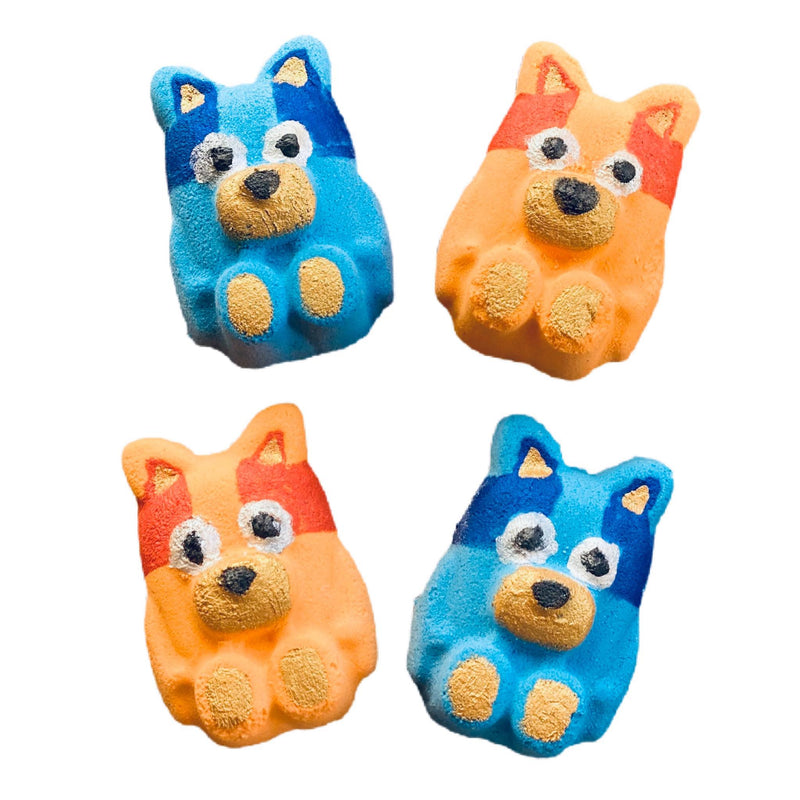 Blue + Orange Dog Bath Bomb Duo Pack