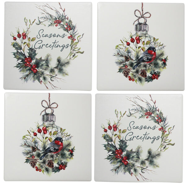 Christmas Watercolour Coasters