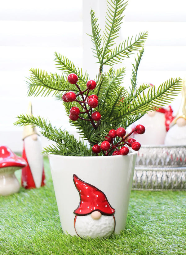 Planter Santa Red